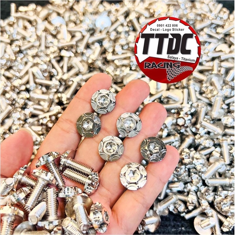 Ốc Inox Salaya 6LI15 dù ( GẮN DĨA 150 , BẢNG TÊN ,ỐP PÔ , DÀN ÁO )