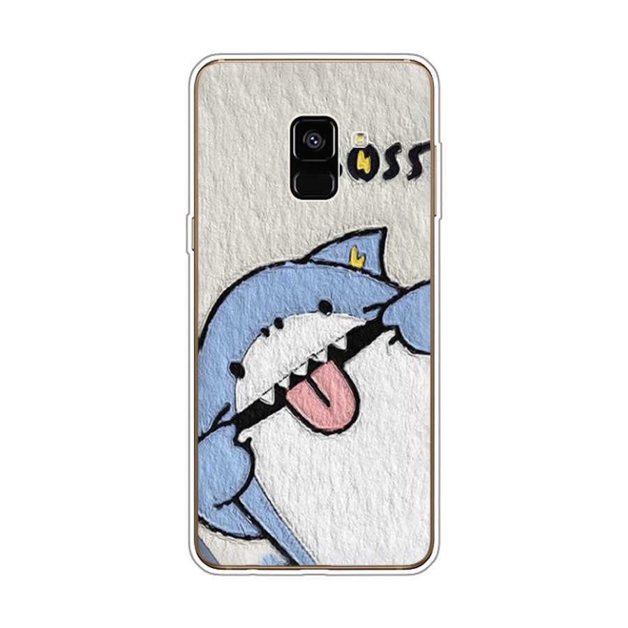 Ốp Điện Thoại TPU Dẻo In Họa Tiết Độc Đáo Thời Trang Cho Samsung Galaxy A8 plus 2018 A6 2018 plus
