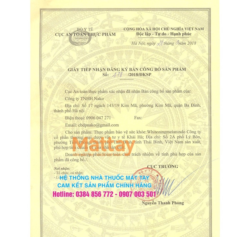 Whitening Melanin 500 Nhật Bản - Chai 60 Viên - Giúp Da Trắng Sáng, Mịn Màng | BigBuy360 - bigbuy360.vn