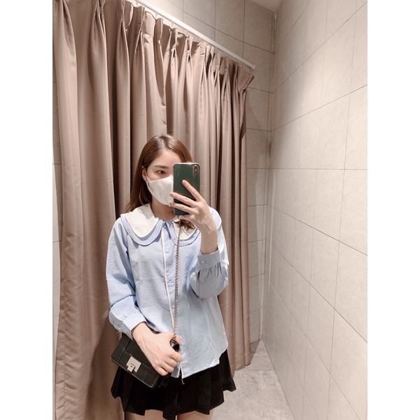 Áo sơ mi nữ kiểu babydoll cổ 2 sen 2 lớp style Thái Lan, Áo sơ mi bánh bèo nữ đi học, chơi, làm Maitrangshop92 – (TTA80)