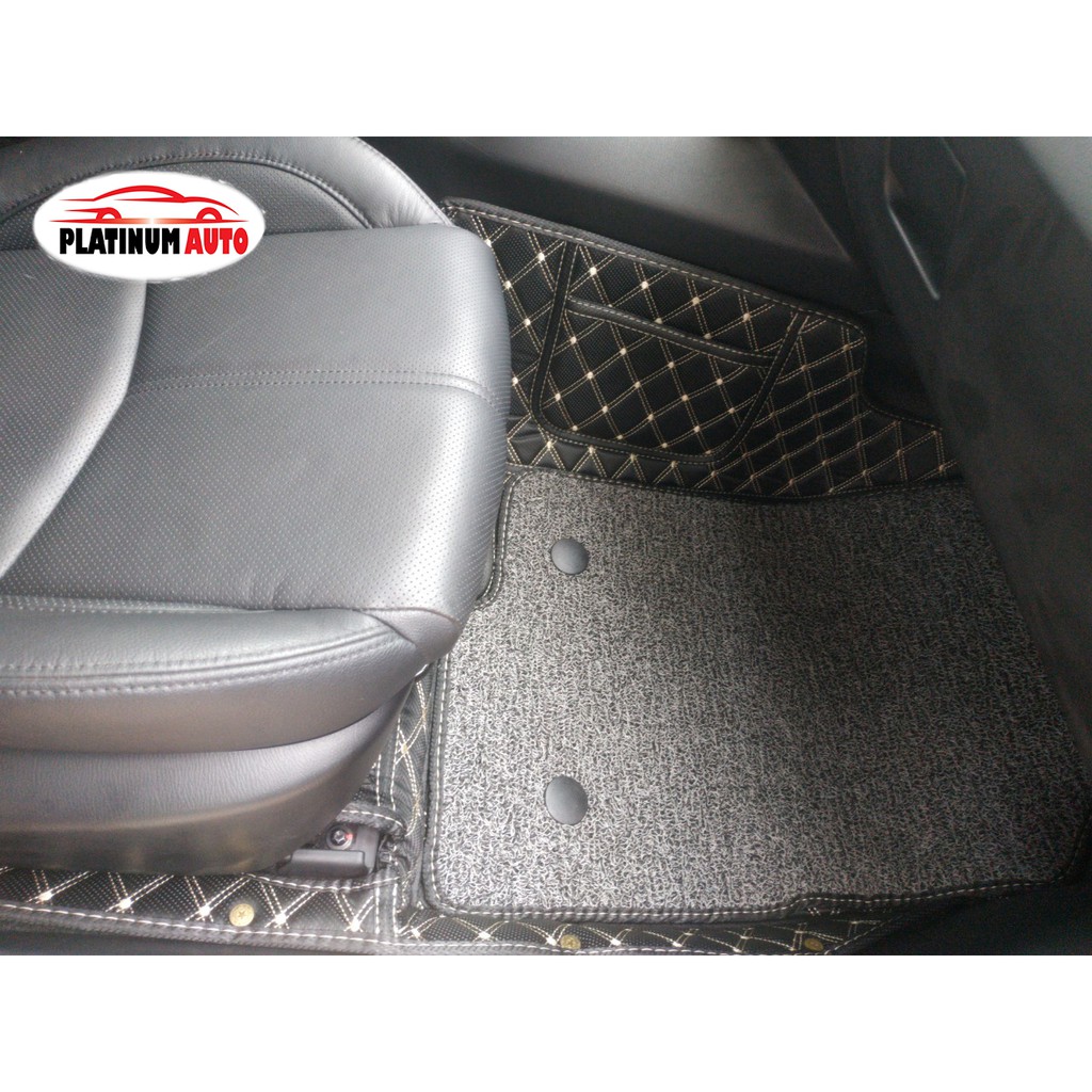 Thảm lót sàn ô tô 6D Mazda 3 2013-2019 da PU cao cấp, không mùi, giảm 20% tiếng ồn