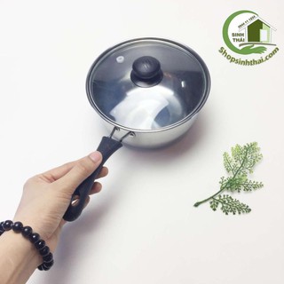 Chảo nhỏ, chảo chống dính sâu đáy mini 19cm - có nắp đậy