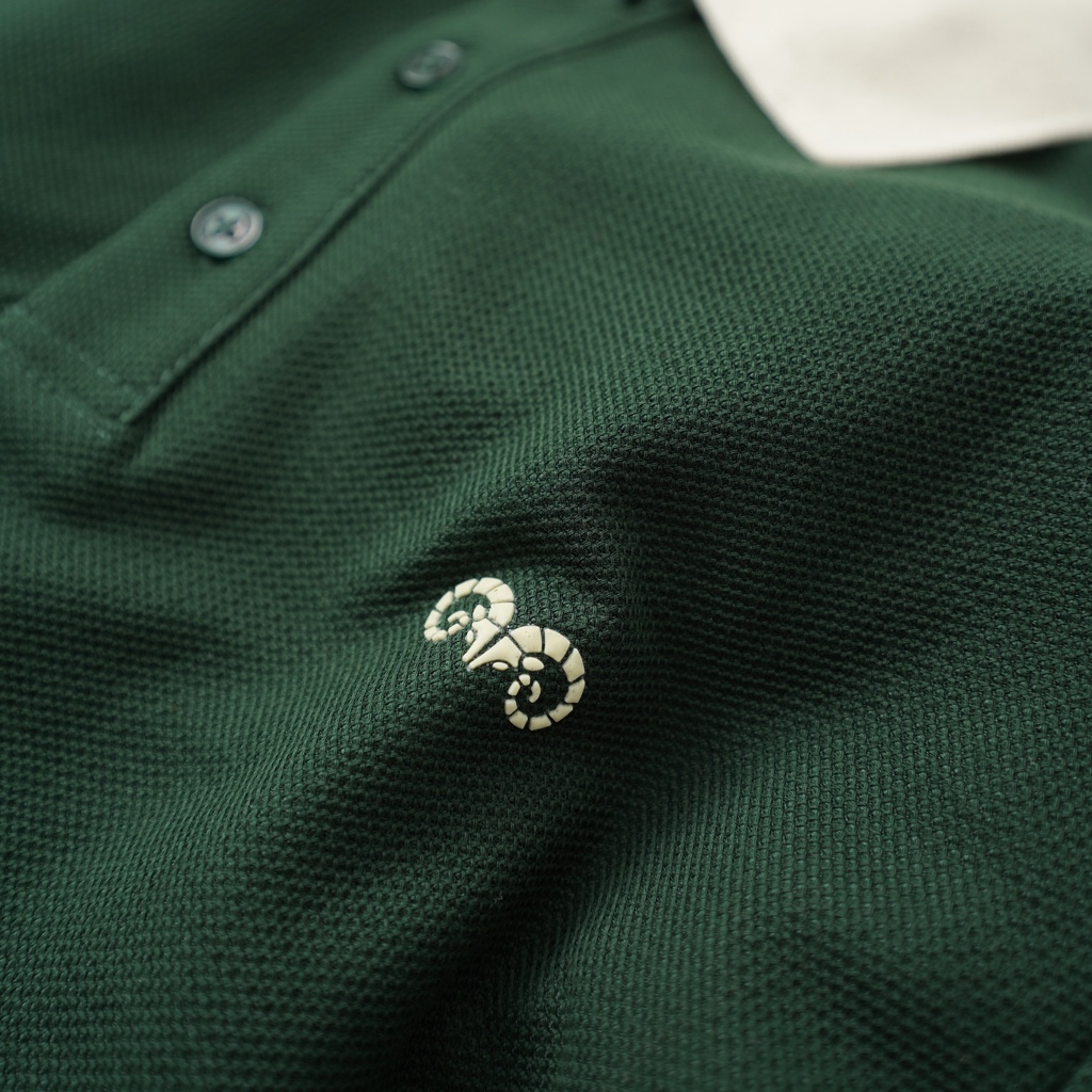 A/G  Polo Nam Có Cổ NEW LINE Xanh Rêu Và Kem Phom SLimfit Chất Liệu Cotton Thoáng Mát Không Nhăn | BigBuy360 - bigbuy360.vn