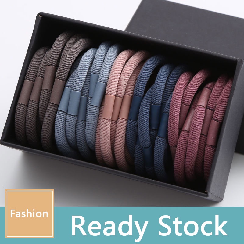 Dây Buộc Tóc Màu Đen Co Giãn Cao Phong Cách Hàn Quốc Cho Nữ