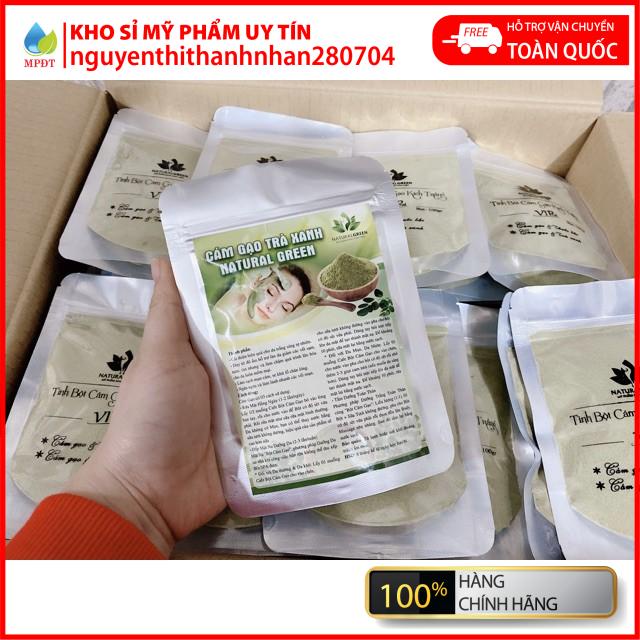 Gói 100gr tinh bột cám gạo trà xanh kích trắng,ủ trắng face & body chính hãng | BigBuy360 - bigbuy360.vn