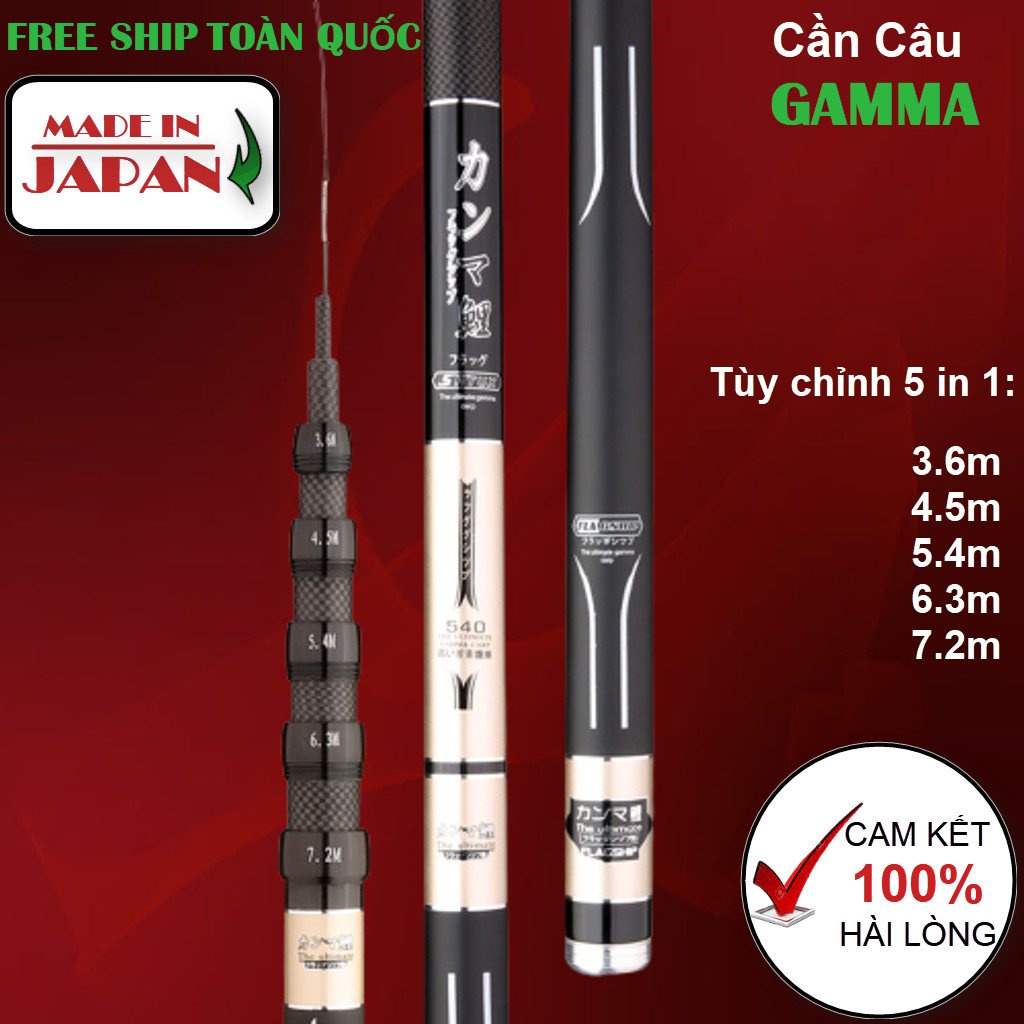 cần câu tay chính hãng, cần câu cá rút cao cấp chỉnh 5 kích thước từ 3m6 - 7m2 bảo hành 2 năm nhập khẩu Nhật (do cau)