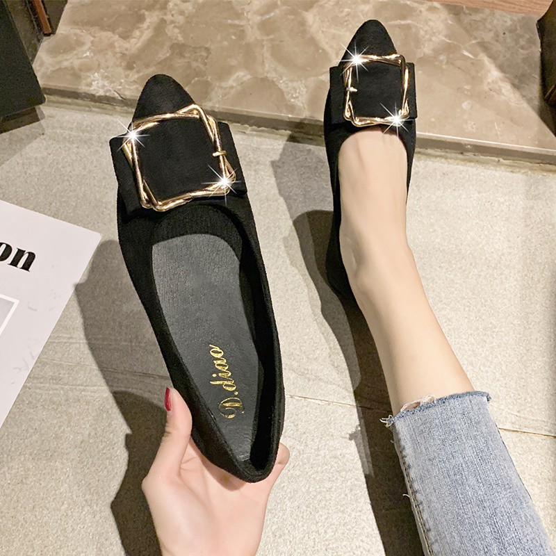 Giày Búp Bê Mũi Tròn Phong Cách Hàn Quốc Thanh Lịch Dành Cho Nữ | BigBuy360 - bigbuy360.vn