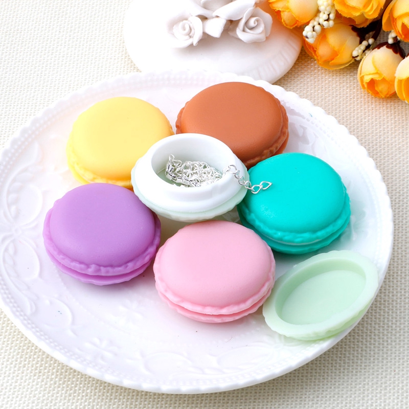 Hộp đựng trang sức hình bánh macaron