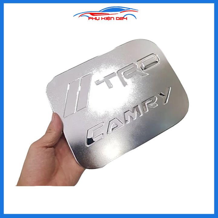 Ốp nắp bình xăng Camry 2012-2013-2014-2015-2016-2017-2018 mạ crom chống trầy trang trí ô tô