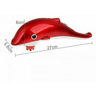 Máy massage cầm tay hình con cá heo mini xài bằng pin