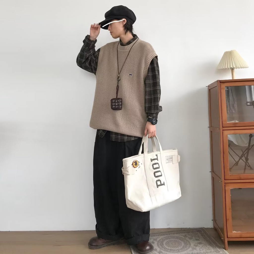 Áo sweater Cổ Tròn Phong Cách Hàn Quốc Cổ Điển Mới Size-2XL Dành Cho Nam