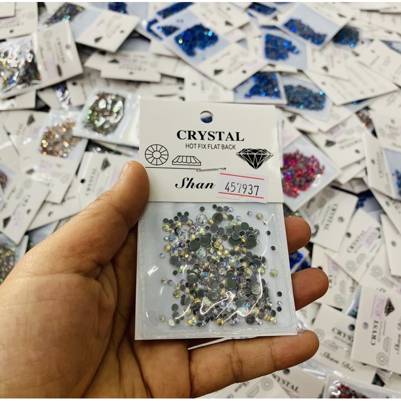 đá chân keo mx size trang trí móng tay chân ( 1 gói 800 viên) trang 2