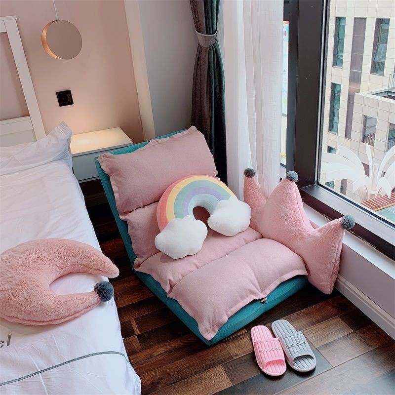 Ghế lười phòng khách căn hộ nhỏ cô gái trái tim đơn tatami sofa net người nổi tiếng salon dễ thương