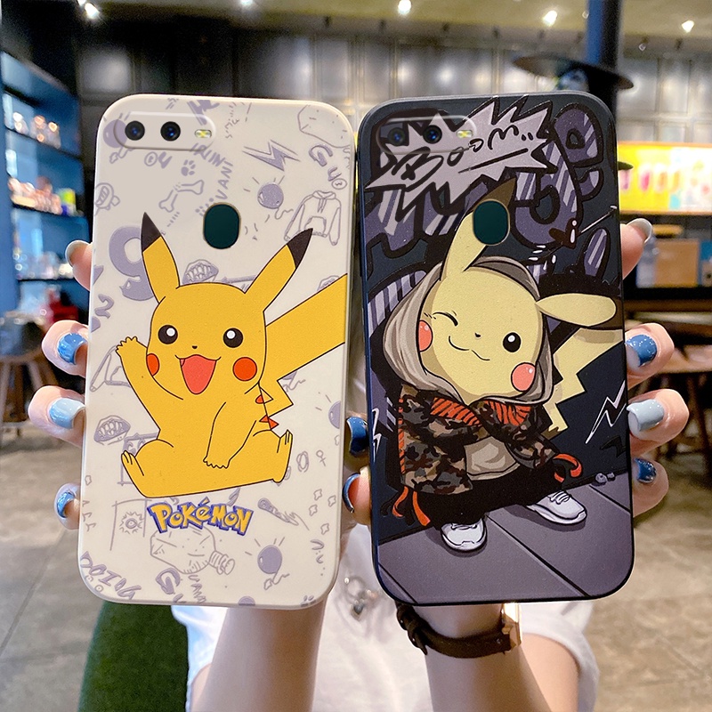 Ốp Điện Thoại Dẻo Họa Tiết Doremon Pikachu Dễ Thương Cho Oppo A5s Oppo F9 Oppo F9 Pro A12 Oppo A7