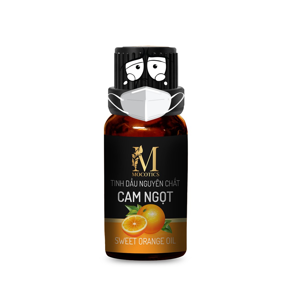 Tinh Dầu Cam Ngọt Mocotics 10ML -Sweet Orange Essential Oil | 100% Thiên Nhiên Nguyên Chất | Xông Thơm Phòng | QUATEST 3