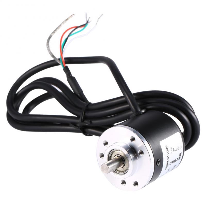 Owuh 600P/R Photoelectric Incremental Rotary Encoder 5V-24V AB 2-Phases Shaft 6mm