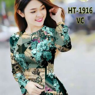 Vải áo dài hoa họa tiết
