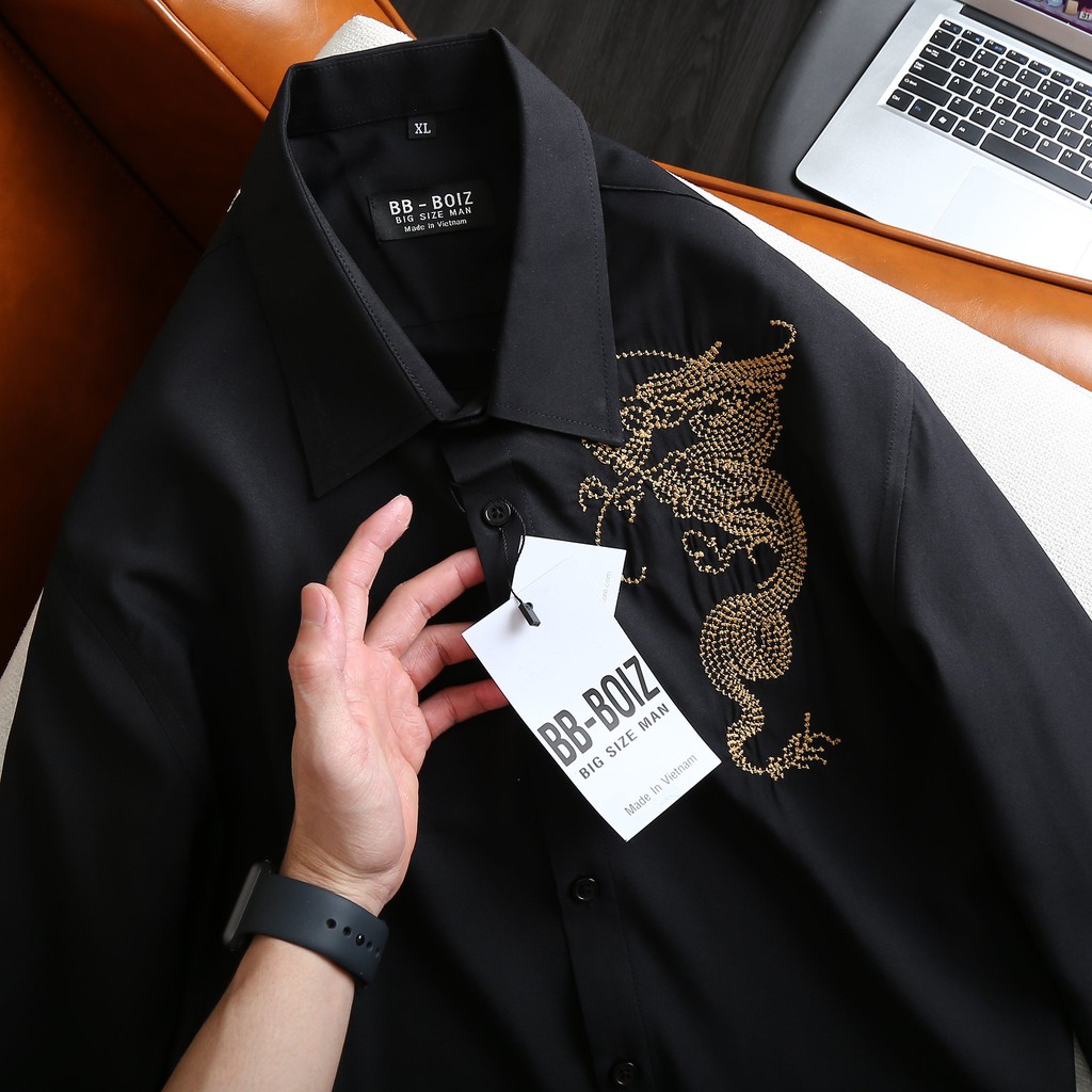 [bigsize - Sale !!!] ÁO SƠ MI NAM tay dài BIGSIZE họa tiết | BigBuy360 - bigbuy360.vn