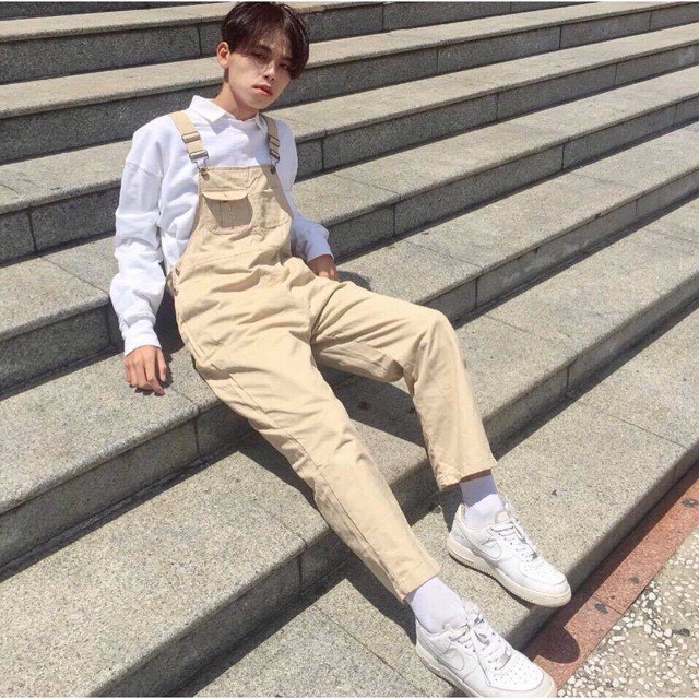 [RẺ VÔ ĐỊCH] Quần Yếm Kaki Baggy 2 Túi Ngực 2 Màu Hot cho bạn thêm trẻ trung, năng động và tự tin | BigBuy360 - bigbuy360.vn