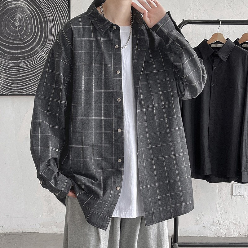 Áo sơ mi Caro BIG SIZE tới 80kg, dễ phối đồ, mặc khoác ngoài, chất cotton thoáng mát full size M - 2XL
