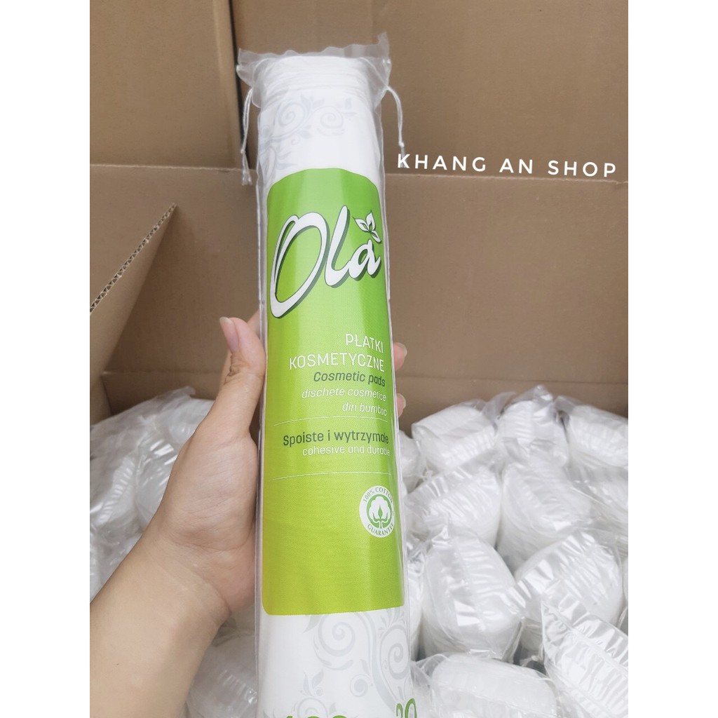 [Mẫu mới] Bông tẩy trang Ola 150 miếng Cotton Pads (Ba Lan)