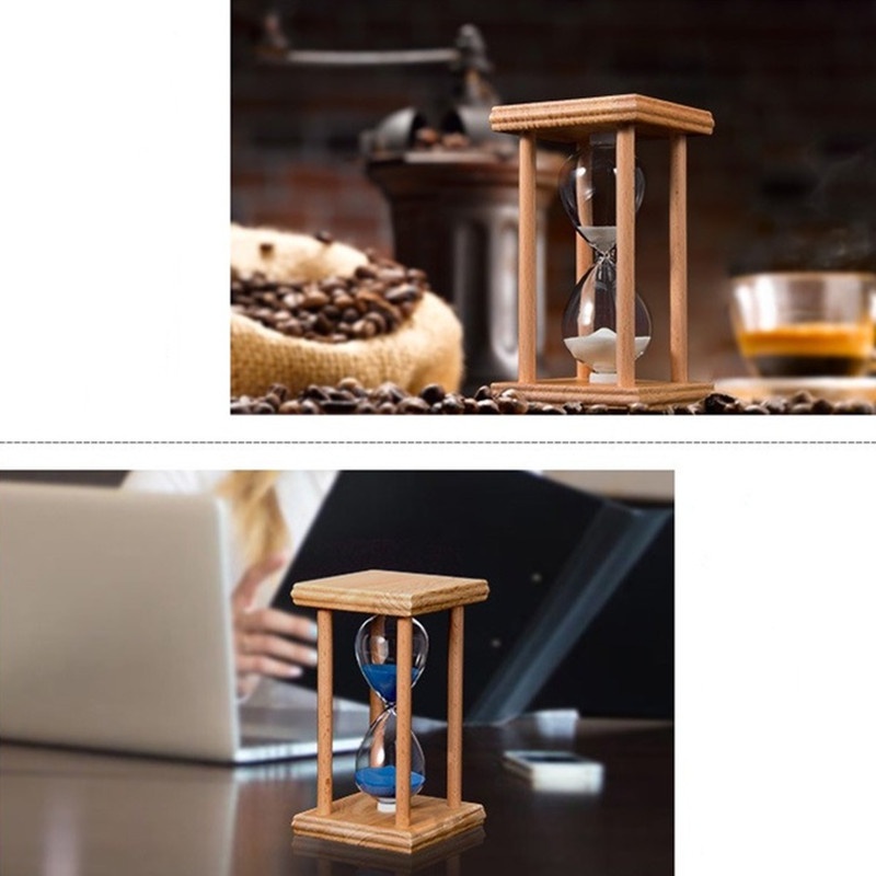 Đồng Hồ Cát 15 / 30 / 60 Phút Bằng Gỗ Dùng Làm Quà Tặng Sinh Nhật Năm Mới Cho Bé