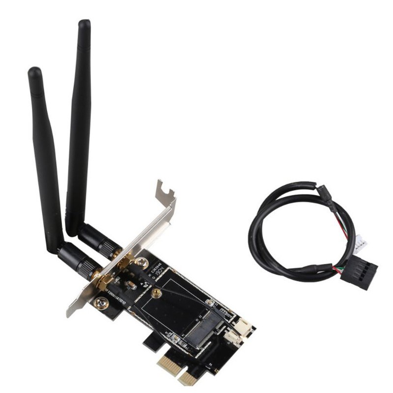 Thẻ Chuyển Đổi Wifi Wlan Pcie-1X Sang Ngff-Ekey Cho Laptop