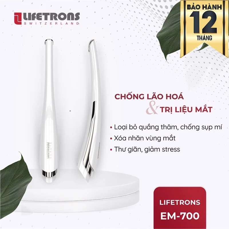 Thanh Massagas Mắt Lifetrons cao cấp, giúp giảm thâm quầng, bọng mắt, mờ vết chân chim - Hương Chất Cosmetic