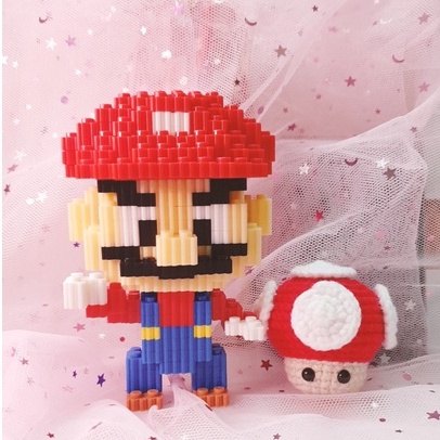 Đồ chơi lắp ráp sáng tạo Super Mario Lắp Ráp Mô Hình 3D decor Hottrend