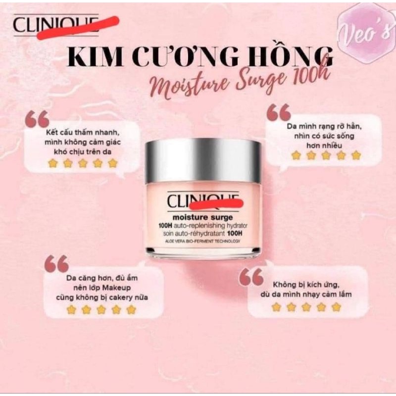 Kem Dưỡng Ẩm Clinique Hồng 100H