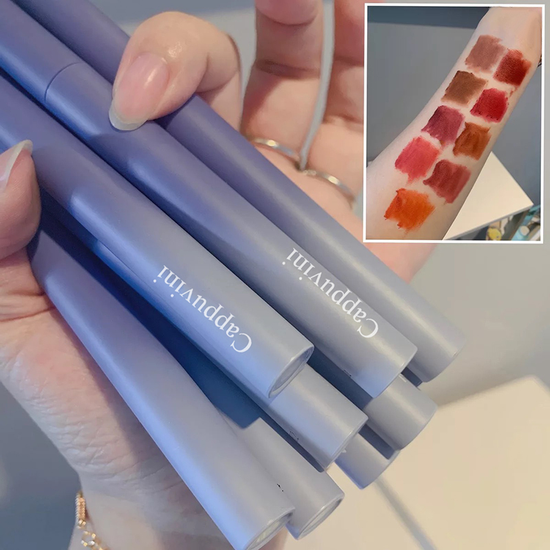 (hàng Mới Về) Son Môi Cappuvini Chất Nhung Lì Mềm Mượt Màu Sắc Tươi Tắn Cho Nữ | BigBuy360 - bigbuy360.vn