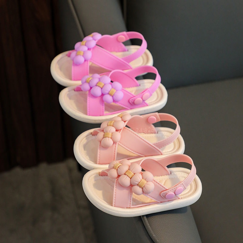 Giày Sandal Đi Biển Đế Chống Trượt Phong Cách Thời Trang Pháp Hàng Mới Dành Cho Bé Gái 2023