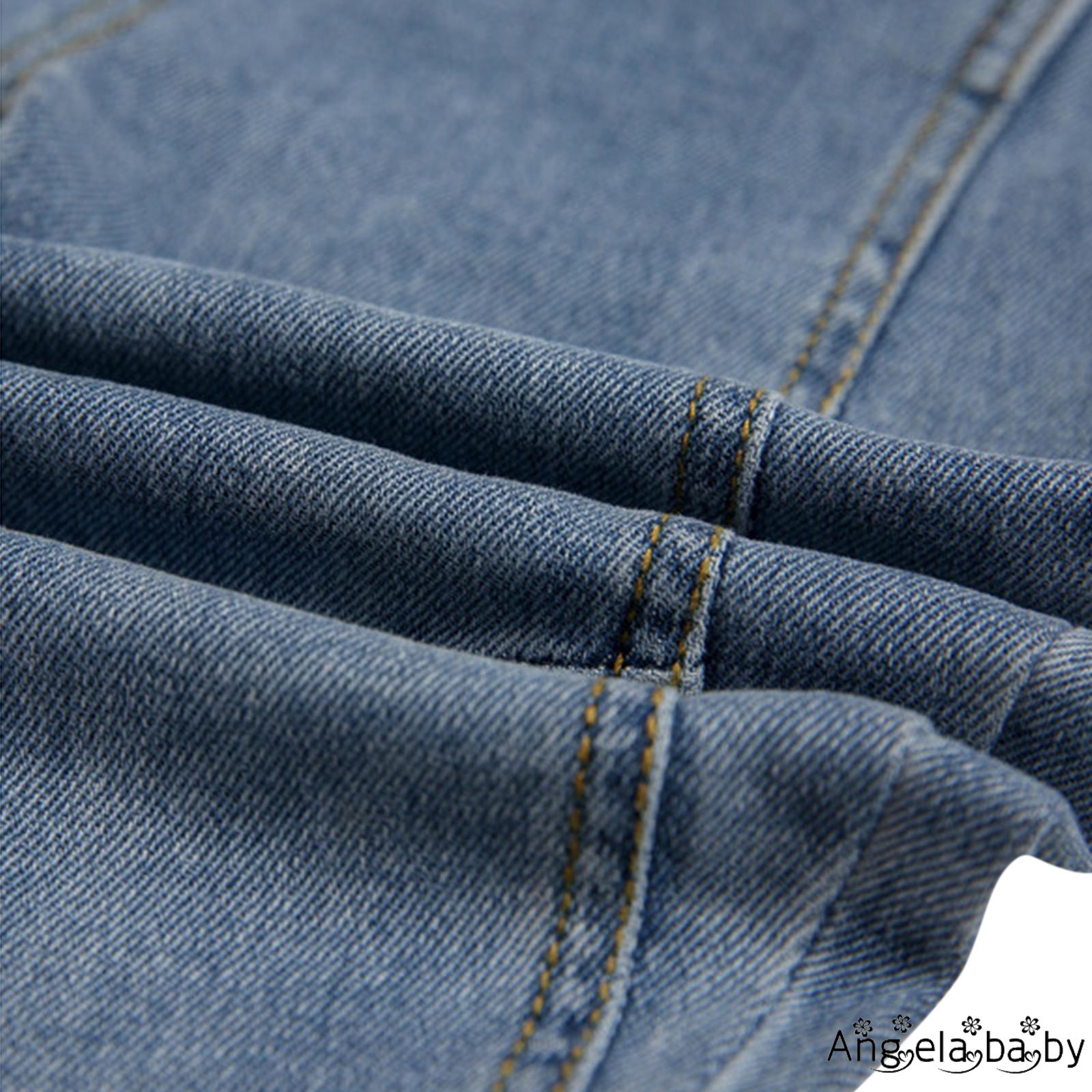 Quần Jeans Dài Thoáng Khí Thời Trang Cho Bé Gái