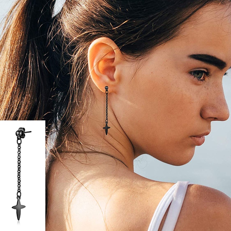 Set 20 Cặp Bông Tai Dáng Dài Thời Trang Cá Tính Cho Nam