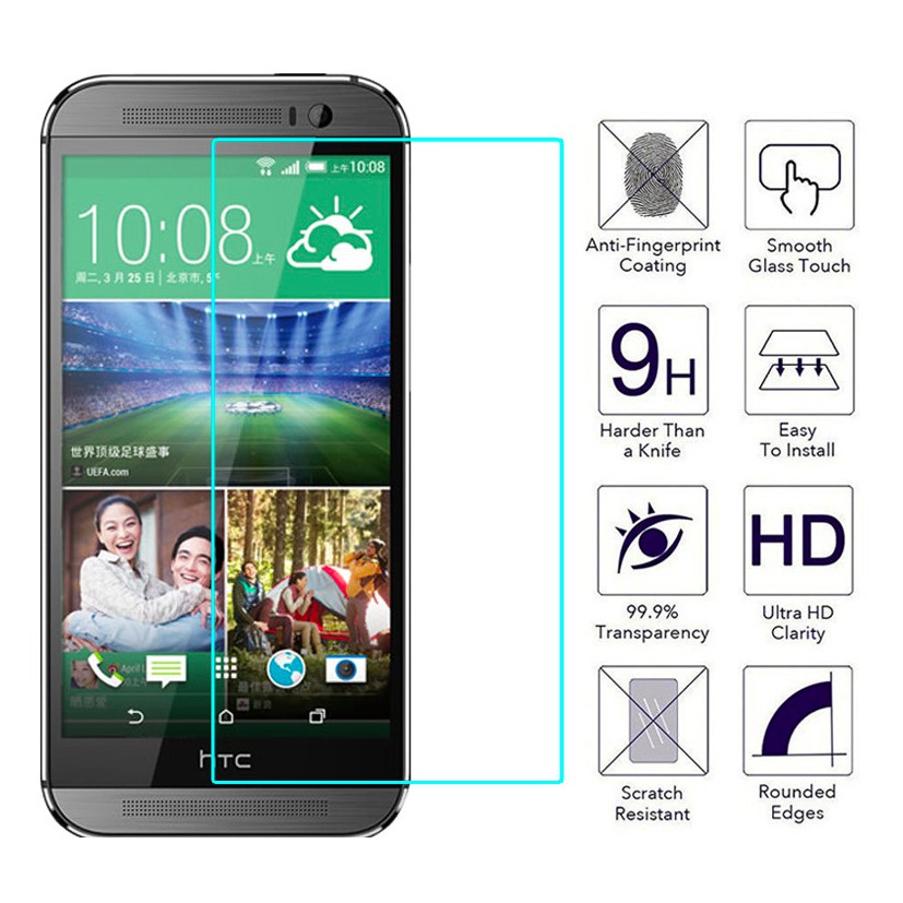 HTC One Max T6 - Kính cường lực phẳng không tràn viền điện thoại