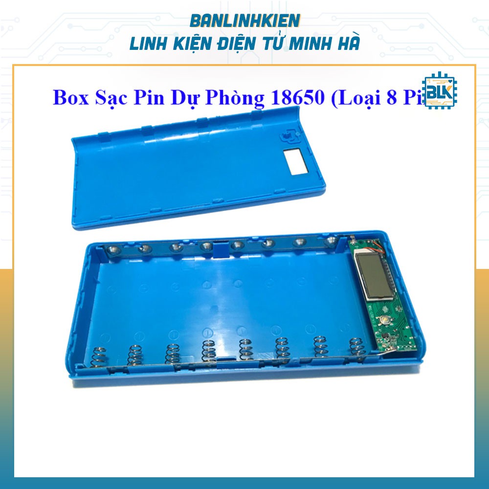 Box Sạc Pin Dự Phòng 18650 (Loại 8 Pin)