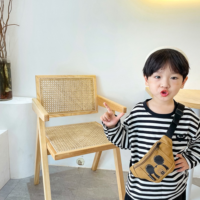 Túi Đeo Chéo Họa Tiết Hoạt Hình Phong Cách Hàn Quốc Dễ Thương Cho Bé Gái