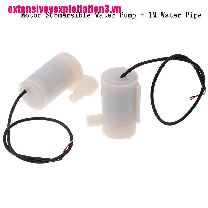 Bộ Máy Bơm Nước Siêu Nhỏ Dc 3-5V Không Chổi Than Tiếng Ồn Thấp DIY