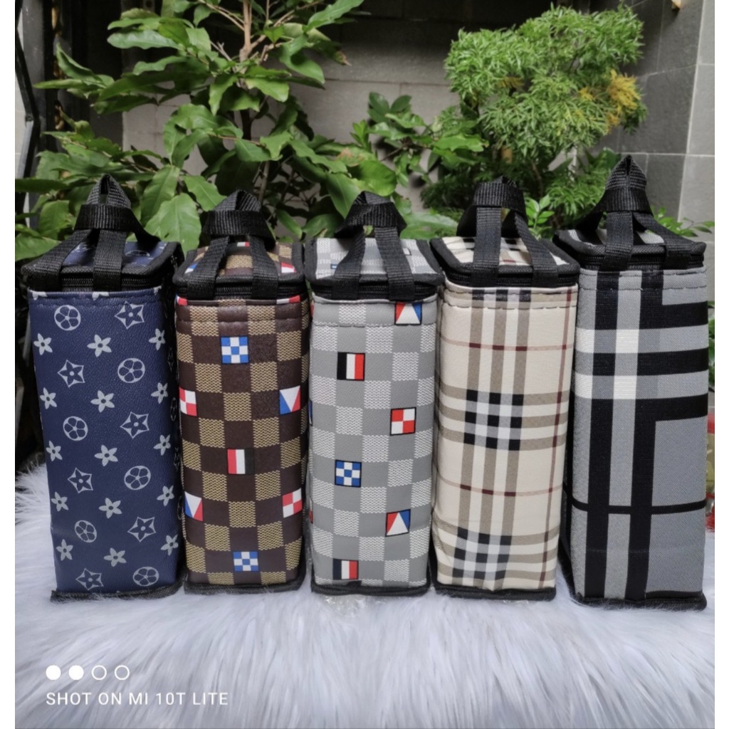 TÚI GIỮ NHIỆT 1200ML DA HÀN QUỐC - CÓ LỚP CÁCH NHIỆT - CAO 25CM X NGANG 10CM X RỘNG 10CM