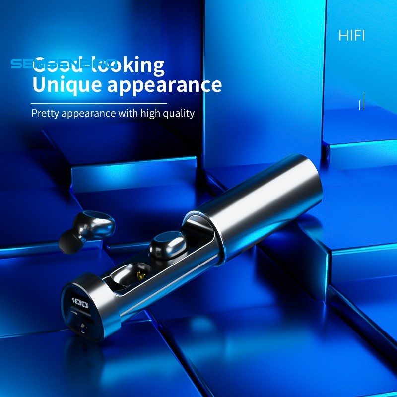 Tai Nghe Nhét Tai N21 Bluetooth 5.2 Chống Nước Màn Hình LED Cảm Ứng Kèm Đèn Pin