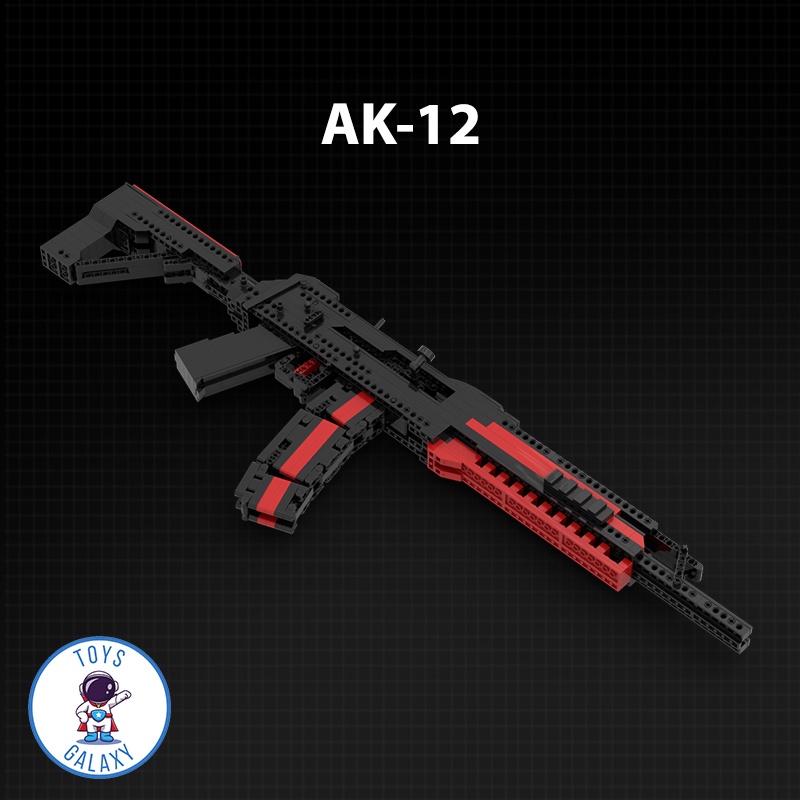 Đồ Chơi Lắp Ráp Mô Hình PUBG Mô Hình AK-12 MOC Bắn Thun Nịt Kevin183 / CSGO Free Fire Lửa Chùa CoD