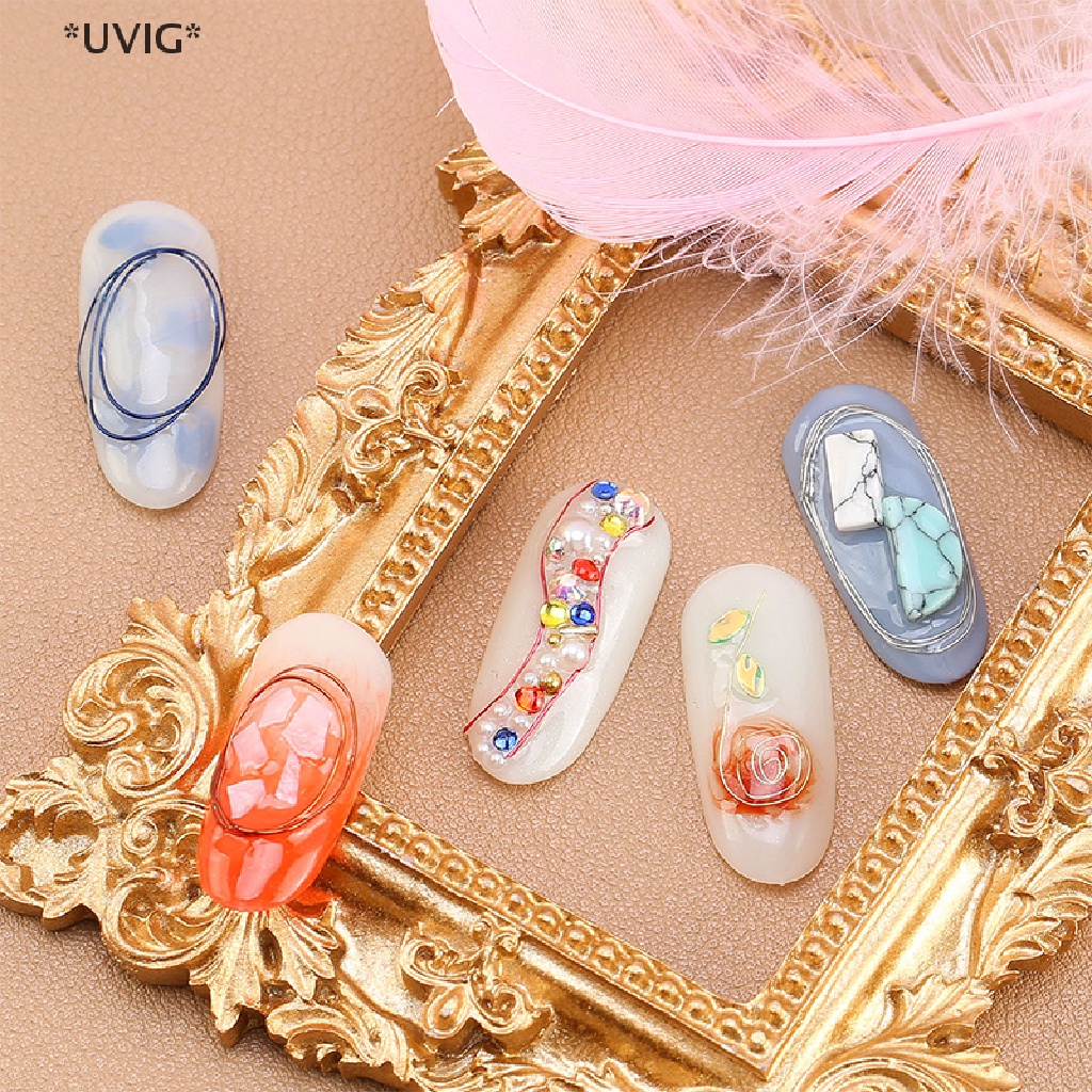 [[UVIG]] 1 Roll Metal Wire Line Gold/Silver Nail Art Copper Wire Jewelry DIY Nail Decor [Hot Sell]