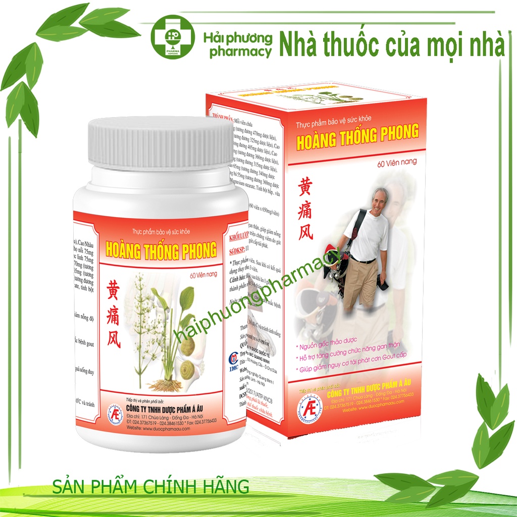 Hoàng Thống Phong - Không Còn Nỗi Lo Gút hộp 60 viên