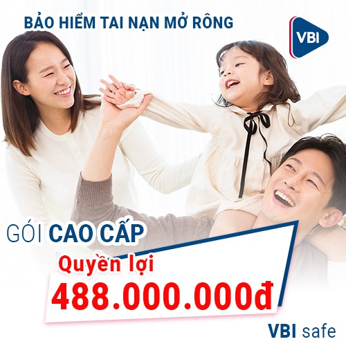 TOÀN QUỐC [E-Voucher] Bảo hiểm TAI NẠN MỞ RỘNG - Gói cao cấp VBI - VIETINBANK