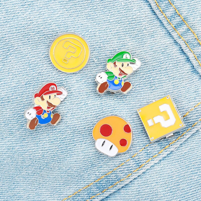 Pin cài áo nấm Super Mario - GC130