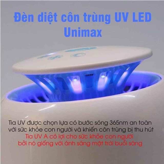 ĐÈN BẮT MUỖI THÔNG MINH BẰNG TIA UV LED BUGS-KILLER UNIMAX HÀN QUỐC. HÀNG NỘI ĐỊA HÀN QUỐC