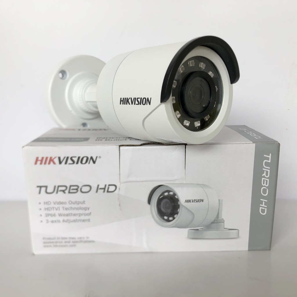 Camera Hikvision 16B2 -IF HD -TVI 2 MP (Vỏ Săt ) hồng ngoại 20m, chống ngược sáng , dùng lắp đầu ghi hình - BH 24 THÁNG