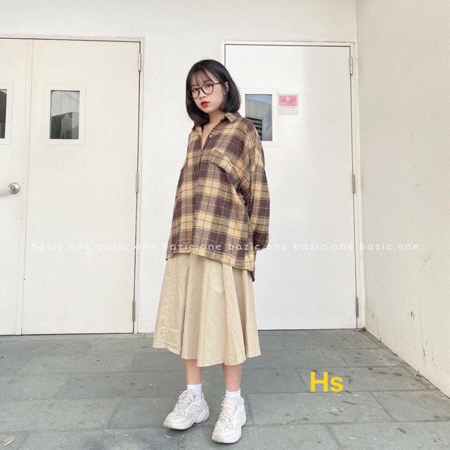 Áo sơmi kẻ túi lệch H/SP876 | BigBuy360 - bigbuy360.vn