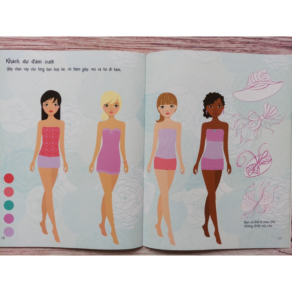 Sách - Dán Hình Sáng Tạo Trang Phục Búp Bê - Phù Dâu Xinh Đẹp | BigBuy360 - bigbuy360.vn