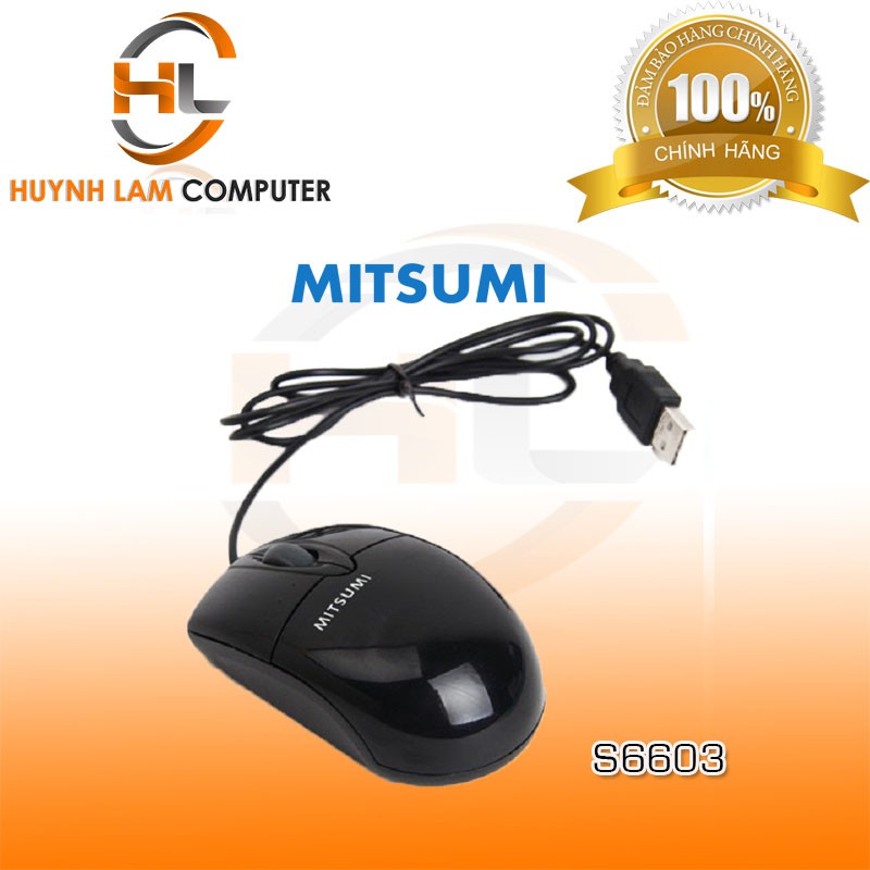 Chuột máy tính có dây MITSUMI S6603 Hằng Thịnh phân phối